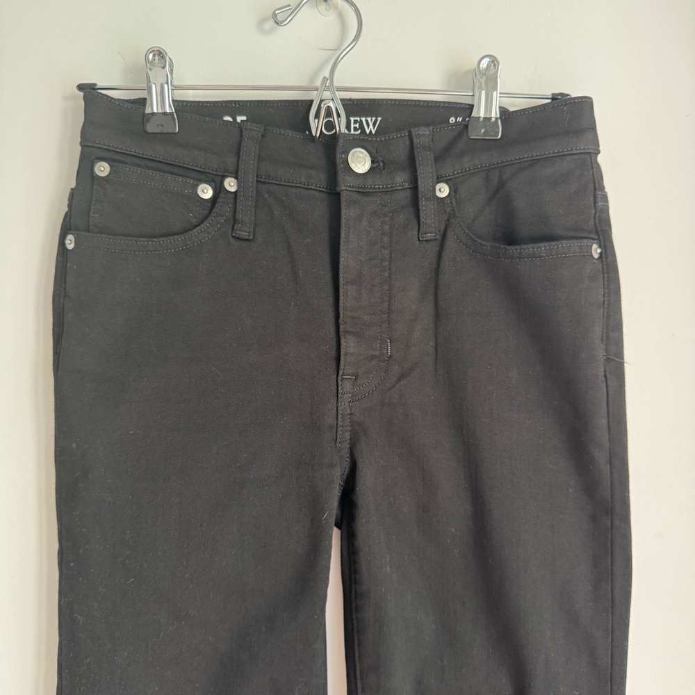 J Crew 9" demi-boot crop jean in Black Women’s Size 25 - Picture 3 of 13